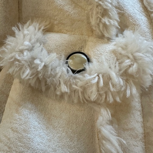 Blanc Noir Cream Leather Jacket with Embroidered Details - Picture 3 of 8